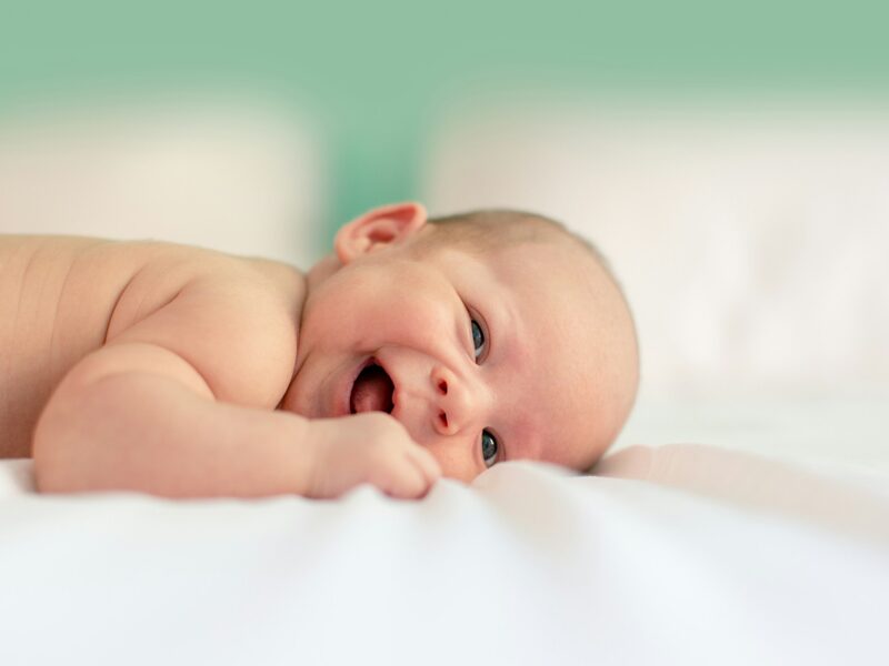 Smiling infant